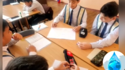 18 сәуір &quot;Суды үнемде - болашақты сақта!&quot; тақырыбында 5-11 сынып оқушылар арасында суды ұтымды пайдалану мәдениетін қалыптастыру мақсатында сынып сағаттары өтті.