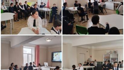 Қаржы әлемі&quot; апталығы аясында, 12 қараша 6-7 сынып оқушылары бизнес және табысқа жету тақырыбындағы қызықты фильмдер тамашалады. В рамках недели финансовой грамотности &quot;Мир финансов&quot; учащиеся 6-7 классов посмотрели познавательные фильмы о бизнесе и пути к