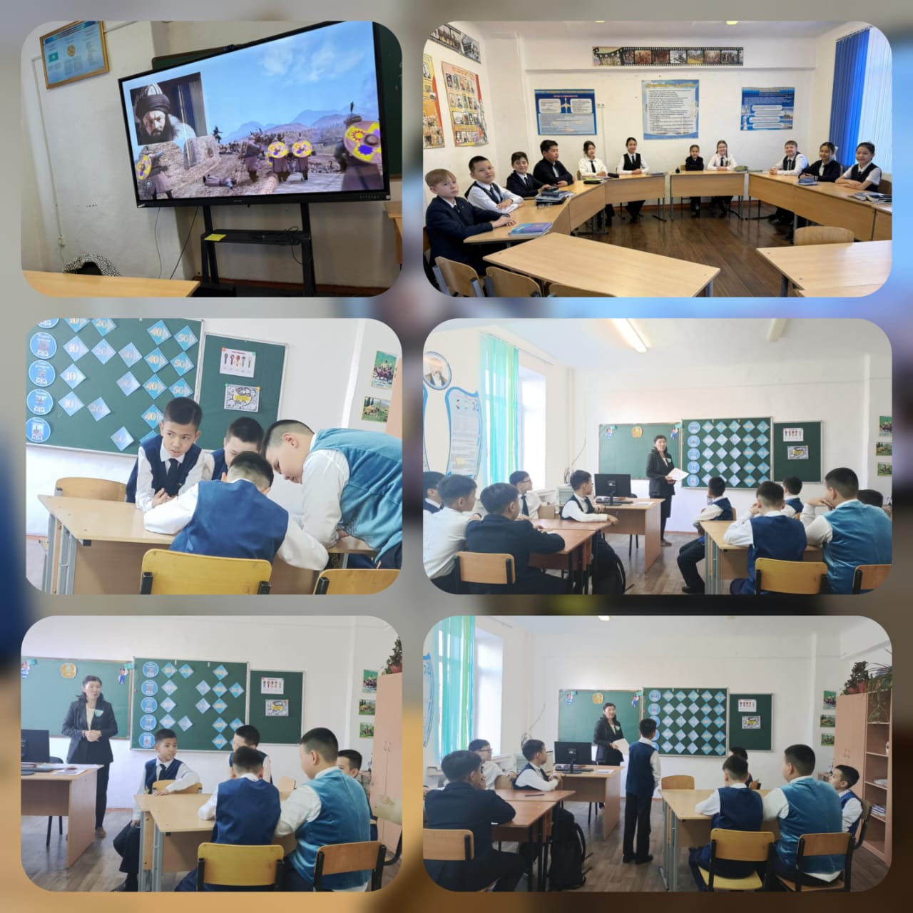 В рамках недели исторической грамотности " Тарих толқынында" в КГУ " СШЛ " Зияткер" 11 декабря были проведены круглый стол среди 6  классов с обсуждением фильма "Гибель Отрара", интеллектуальный конкурс  знатоков истории  Казахстана среди 6 классов, школь