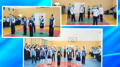 15 желтоқсан күні Қазақстан Республикасының Тәуелсіздік күніне орай «Тәуелсіздік – басты құндылығымыз» тақырыбында мектепішілік саптық жиын өтті. 15 декабря в честь Дня независимости Республики Казахстан прошёл  торжественная линейка на тему «Независимост